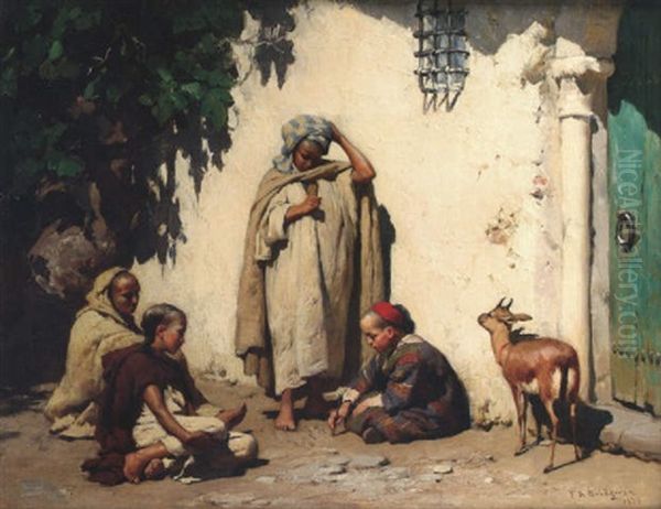 The Young Prodigy, Algiers Oil Painting by Frederick Arthur Bridgman