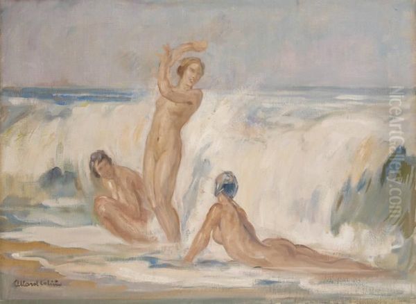 La Vague Oil Painting by Fernand Allard L'Olivier