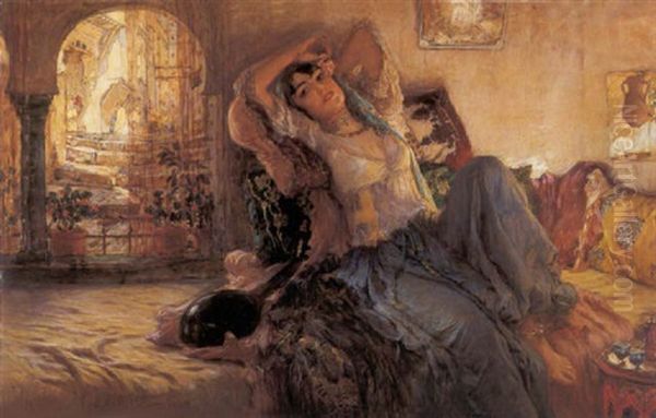 The Odialisque Oil Painting by Frederick Arthur Bridgman