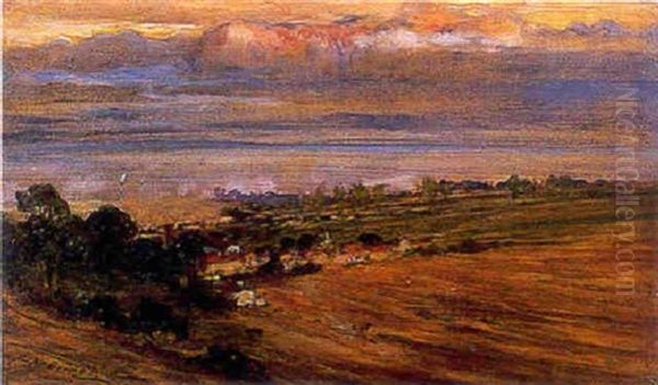 Paysage De Campagne Oil Painting by Frederick Arthur Bridgman