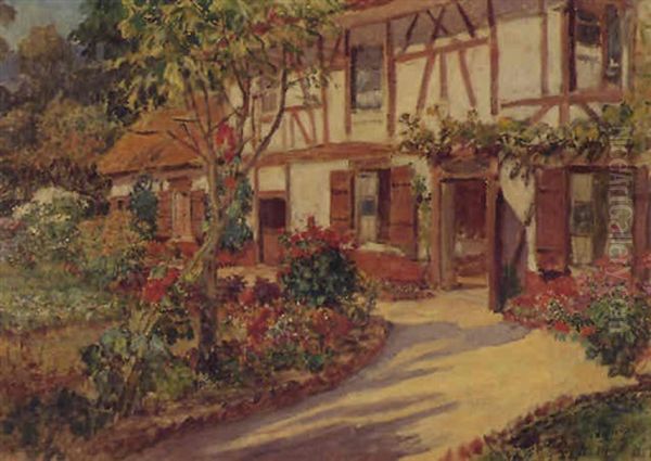 Facade Et Jardin Oil Painting by Frederick Arthur Bridgman