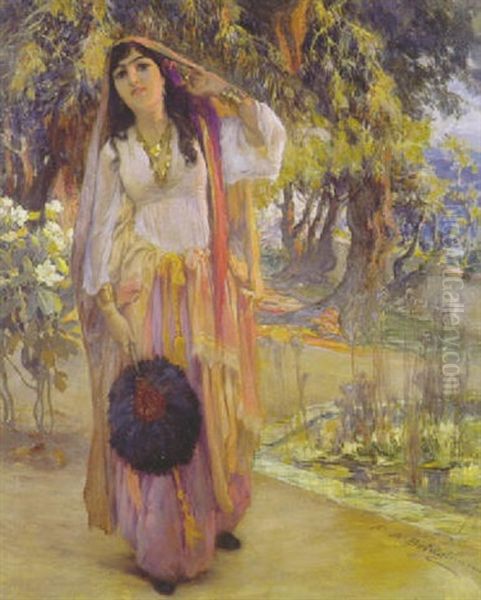 Beaute A L'evantail by Frederick Arthur Bridgman