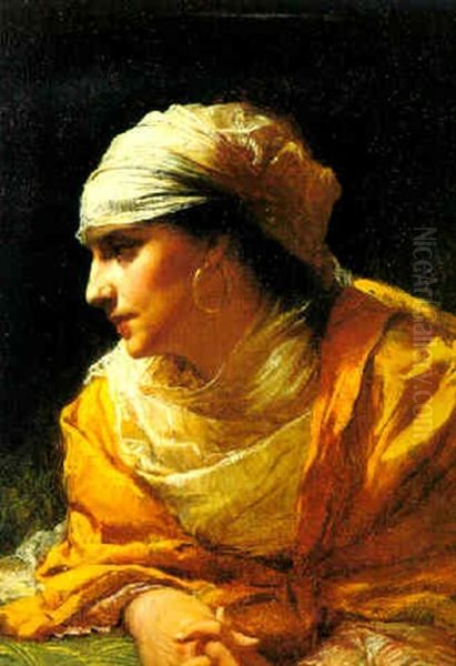 The Glance Oil Painting by Frederick Arthur Bridgman