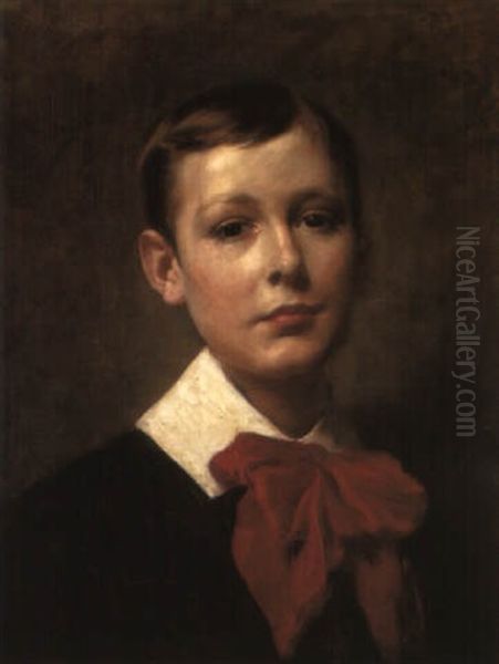 Portrait Of Ray Oil Painting by Frederick Arthur Bridgman