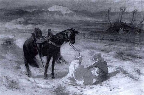 In The Desert Oil Painting by Frederick Arthur Bridgman