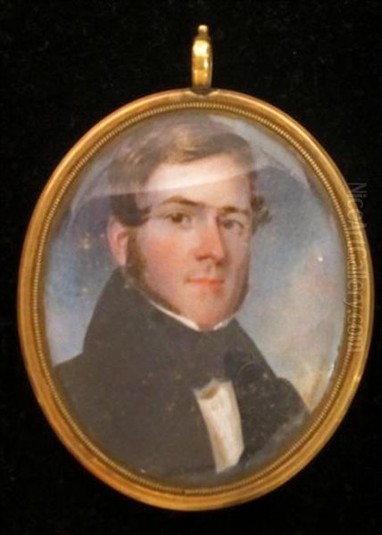 Portrait Of A Young Philadelphia Gentleman Oil Painting by Hugh Bridport