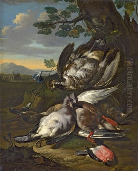 Stillleben Mit Erlegtem Federwild Oil Painting by Bernaert De Bridt