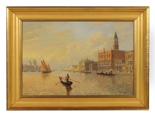 The Grand Canal With View Of Doge's Palace by Nicholas Briganti