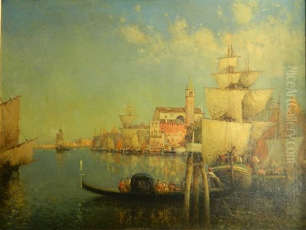 Grand Canal Oil Painting by Nicholas Briganti