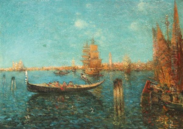 Venetian Scene Oil Painting by Nicholas Briganti