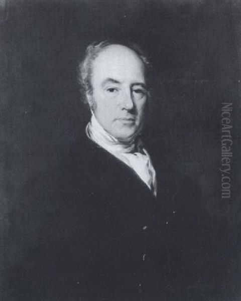 Portrait Of Sir Stanley Bateson Oil Painting by Henry Perronet Briggs