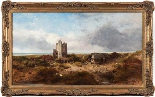 Orford Castle, Suffolk Oil Painting by Henry Bright