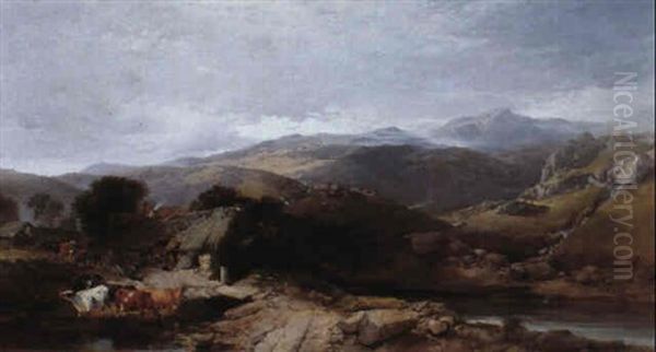 The Isle Of Arran Oil Painting by Henry Bright