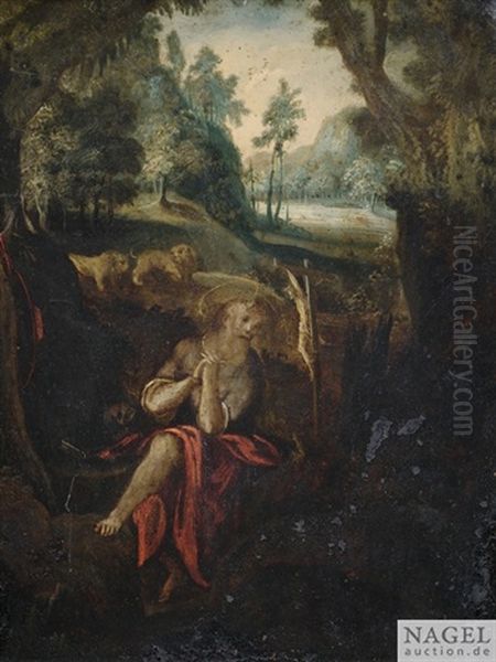 Der Busende Hieronymus In Der Einode Oil Painting by Paul Bril