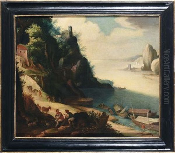 Paesaggio Marino Oil Painting by Paul Bril