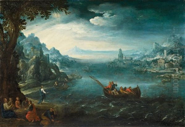 Landscape With The Calling Of The Apostles Oil Painting by Paul Bril