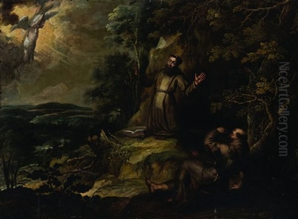 San Francesco D'assisi Riceve Le Stigmate Oil Painting by Paul Bril