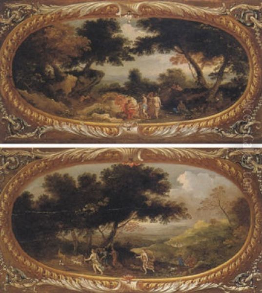 Giudizio Di Paride Oil Painting by Paul Bril