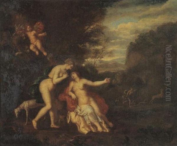 Diana And Actaeon Oil Painting by Paul Bril