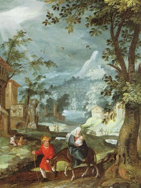 The Flight Into Egypt by Paul Bril