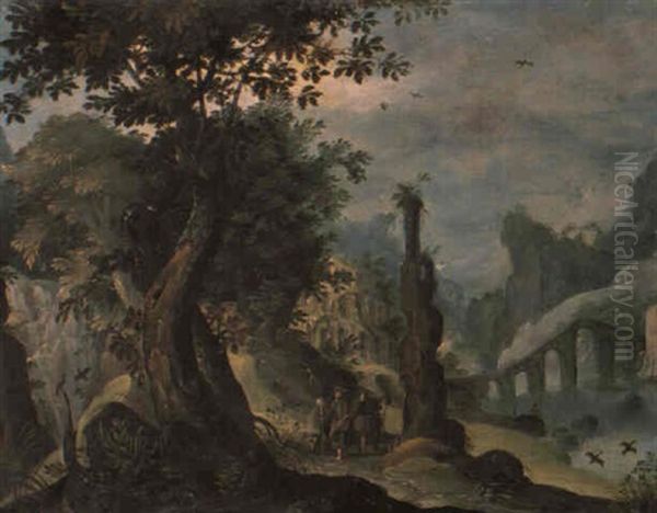 Phantastische Landschaft Mit Christus Und Emmausjungern Oil Painting by Paul Bril