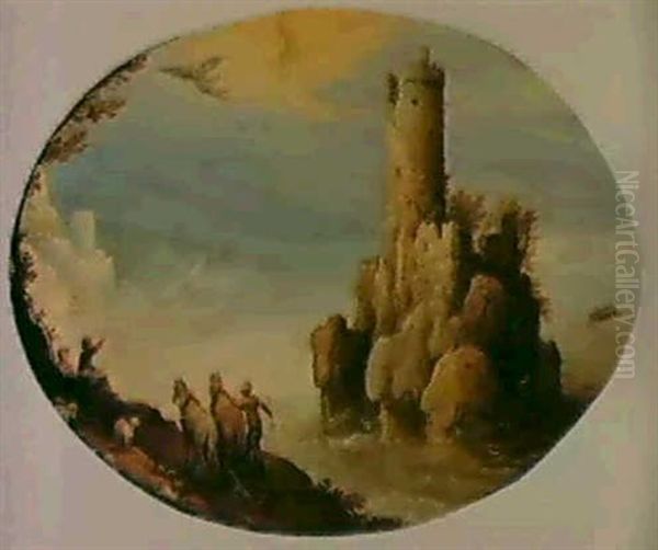 Landscape With The Fall Of Icarus Oil Painting by Paul Bril