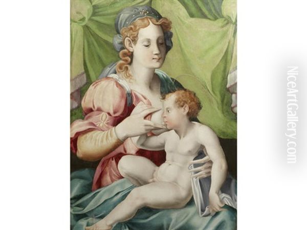 The Madonna And Child Oil Painting by Francesco del Brina