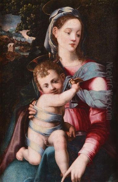 Madonna Con Il Bambin Gesu Oil Painting by Francesco del Brina