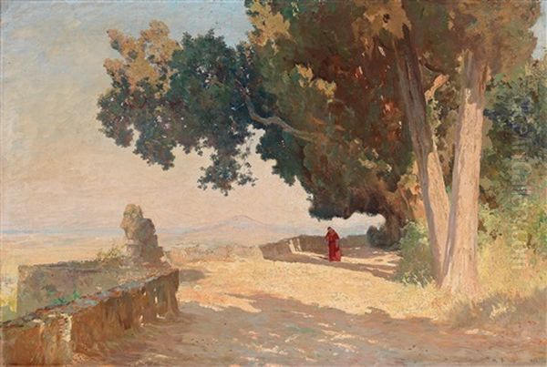 Morning Sun Oil Painting by Othmar Brioschi