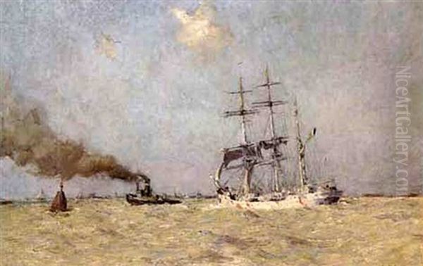 Marine Oil Painting by Arthur Briscoe