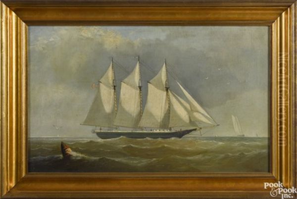 Seascape Oil Painting by Franklin Dullin Briscoe