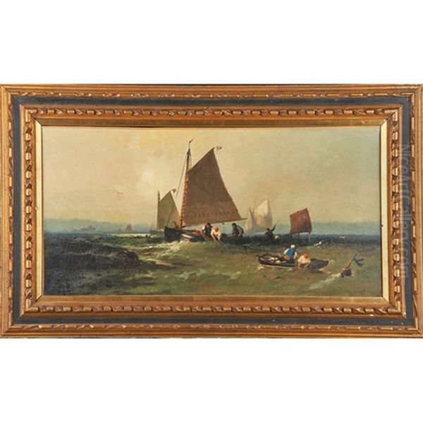 On The Fishing Banks Oil Painting by Franklin Dullin Briscoe