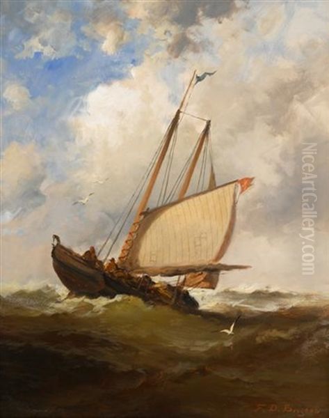 Breezing Up Oil Painting by Franklin Dullin Briscoe