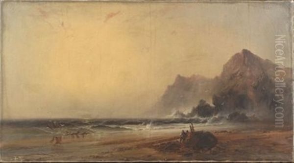 Washed Ashore Oil Painting by Franklin Dullin Briscoe