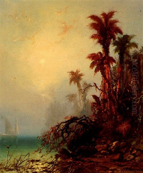 In The Tropics Oil Painting by Franklin Dullin Briscoe