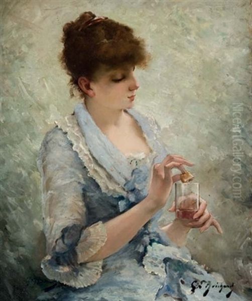 Le Rafraichissement Oil Painting by Gustave Brisgand