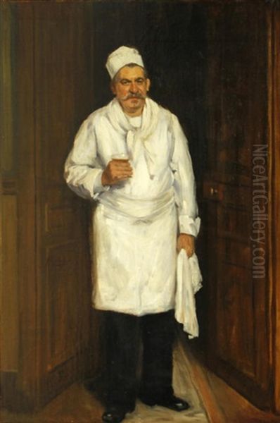 The Chef De Cuisine Oil Painting by Henri Brispot