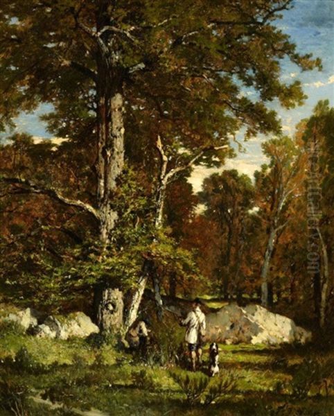 La Chasse Oil Painting by Felix Saturnin Brissot de Warville