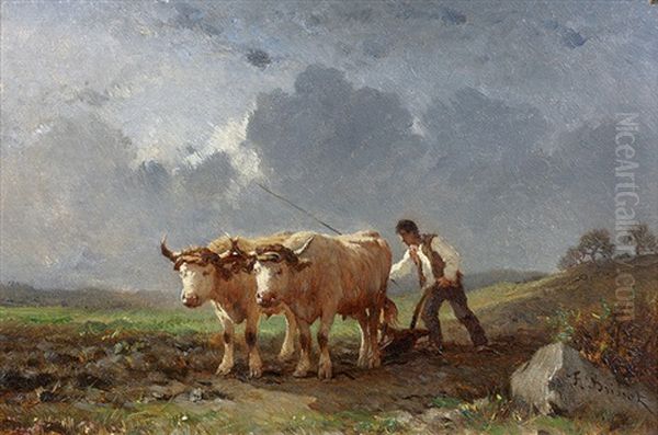 Le Labour Oil Painting by Felix Saturnin Brissot de Warville