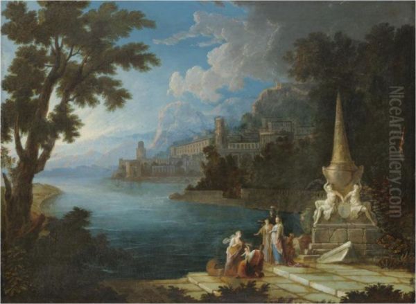 The Finding Of Moses Oil Painting by Gabriel Allegrain