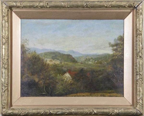 Catskill Landscape Oil Painting by John Bunyan Bristol