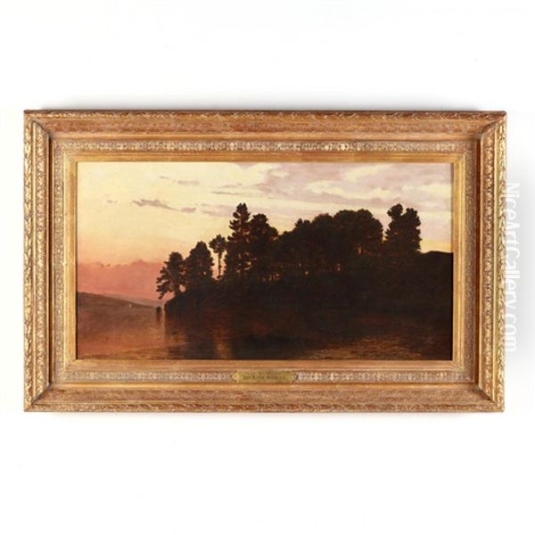 Sunset On Lake George Oil Painting by John Bunyan Bristol