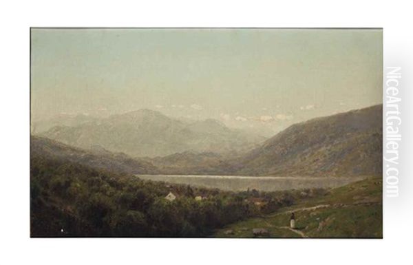 Vermont Landscape Oil Painting by John Bunyan Bristol