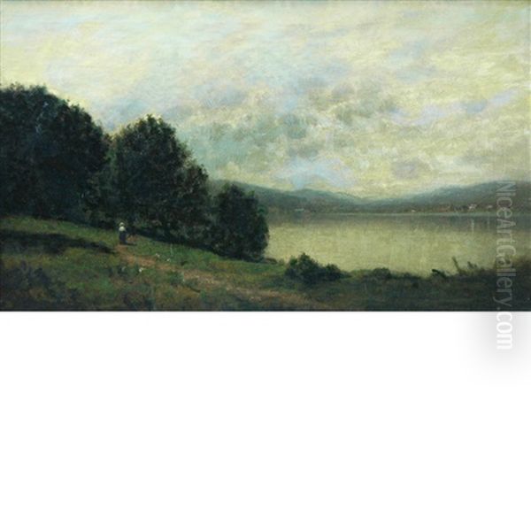 Lake George Oil Painting by John Bunyan Bristol