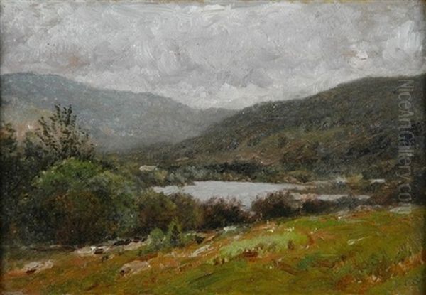 Glimpse Of The Lake Oil Painting by John Bunyan Bristol