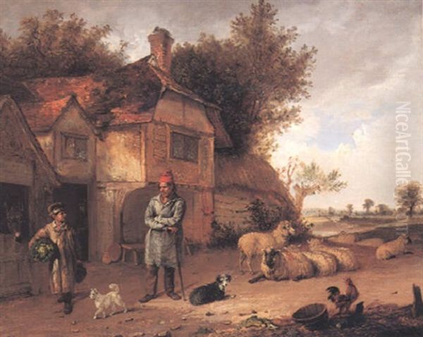 The Old Warren House, Bracknell Oil Painting by Edmund Bristow