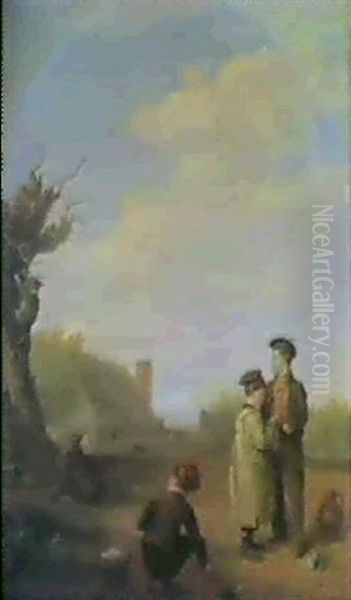 The Miscreants Oil Painting by Edmund Bristow