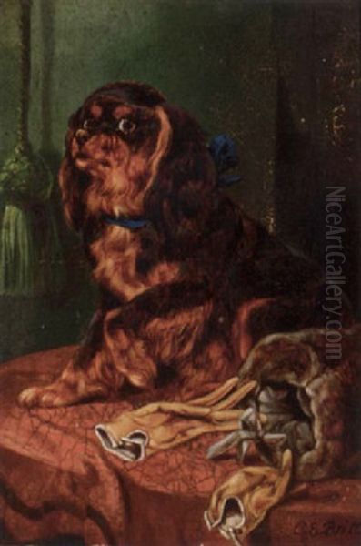 On Guard Oil Painting by Charles Edward Brittan