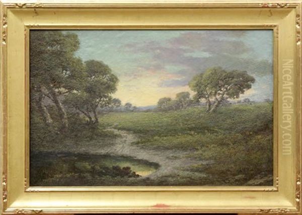 Vernal Pool Oil Painting by Alphonso Herman Broad