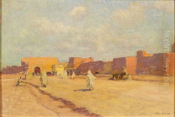 Les Remparts De Marrakech Oil Painting by Alexis de Broca